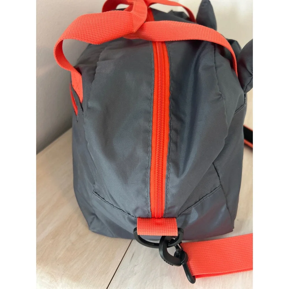 Firefly Outdoor Gear Youth Duffel Bag Grey Wolf Animal Character Orange Trim